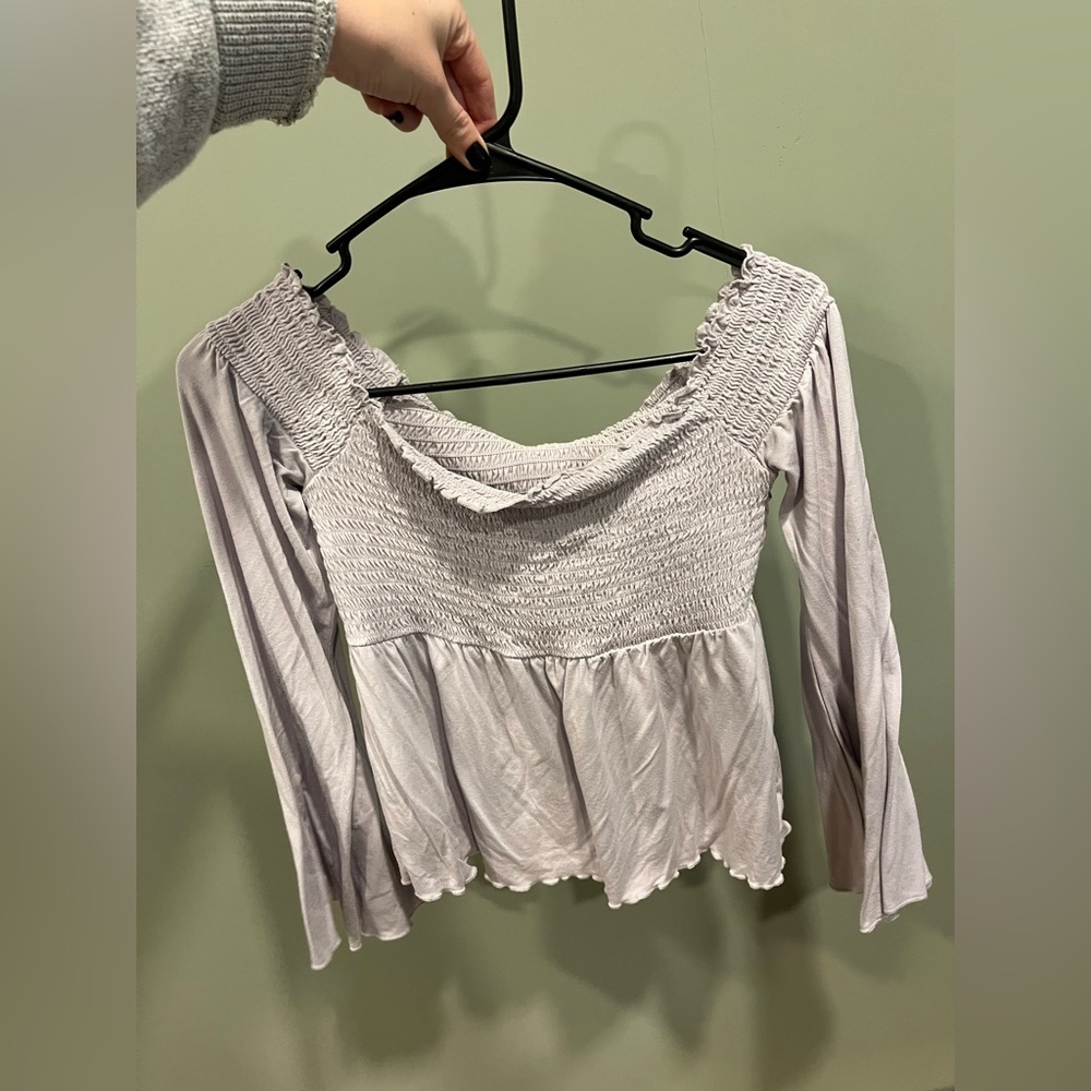 Pastel purple American eagle top